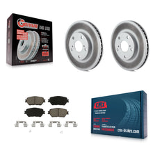 Load image into Gallery viewer, Front Coated Disc Brake Rotors And Ceramic Pads Kit For Toyota Camry
