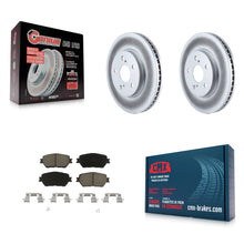 Charger l'image dans la galerie, Front Coated Disc Brake Rotors And Ceramic Pads Kit For Toyota Camry