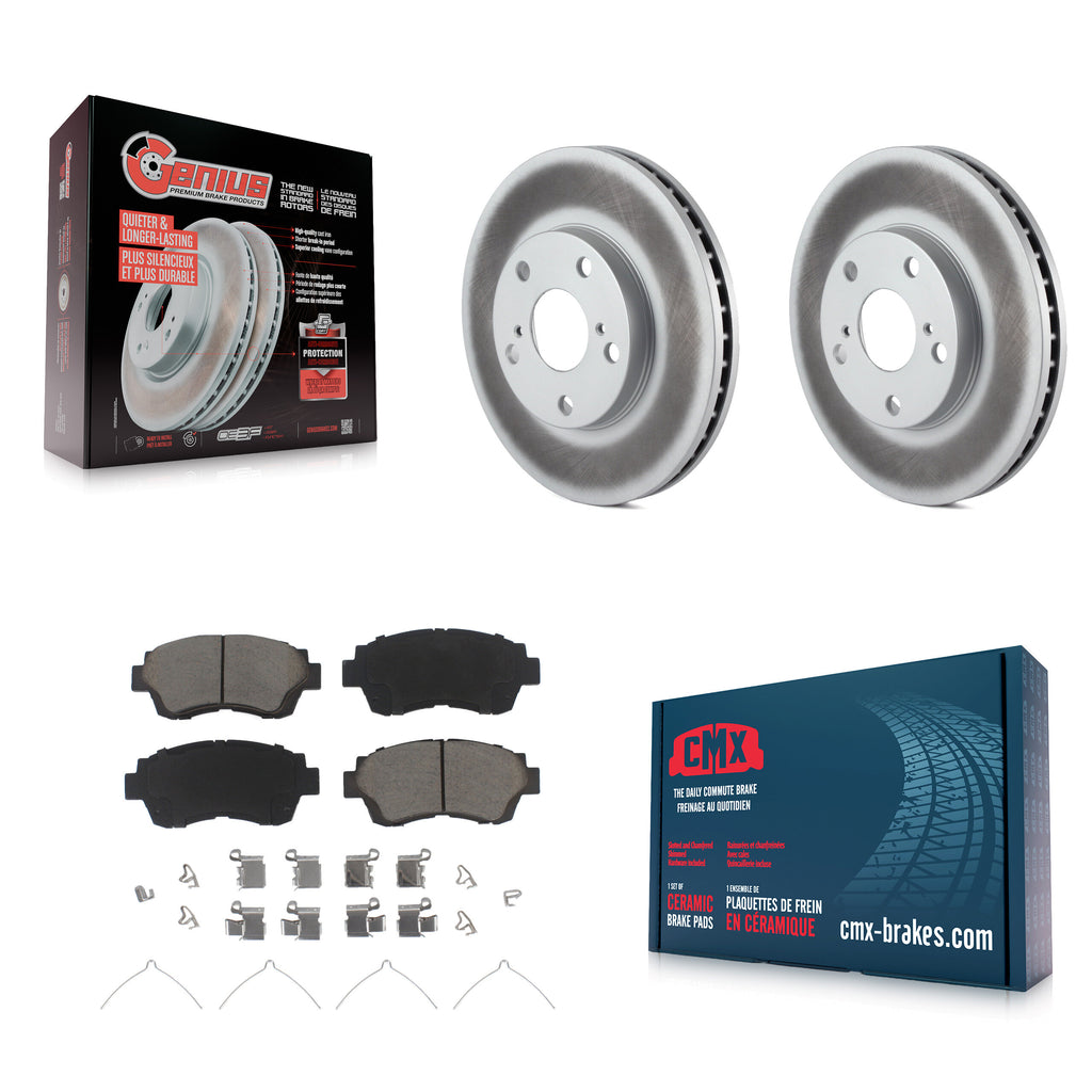 Front Coat Disc Brake Rotor Ceramic Pad Kit For Toyota Camry Sienna Avalon Lexus