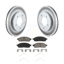 Charger l&#39;image dans la galerie, Front Coat Brake Rotor Ceramic Pad Kit For 2004 Ford F-150 4WD With 5 Lug Wheels