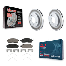 Charger l'image dans la galerie, Front Coat Brake Rotor Ceramic Pad Kit For 2004 Ford F-150 4WD With 5 Lug Wheels