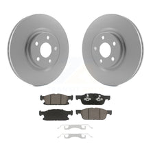 Load image into Gallery viewer, Front Coated Disc Brake Rotors And Ceramic Pads Kit For Ford Edge