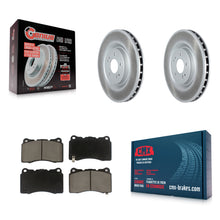 Load image into Gallery viewer, Front Coated Disc Brake Rotors And Ceramic Pads Kit For Mitsubishi Lancer