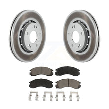 Load image into Gallery viewer, Front Coated Disc Brake Rotors And Ceramic Pads Kit For Mitsubishi Lancer