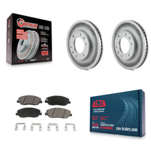 Load image into Gallery viewer, Front Coated Disc Brake Rotor &amp; Ceramic Pad Kit For Kia Sedona Hyundai Entourage