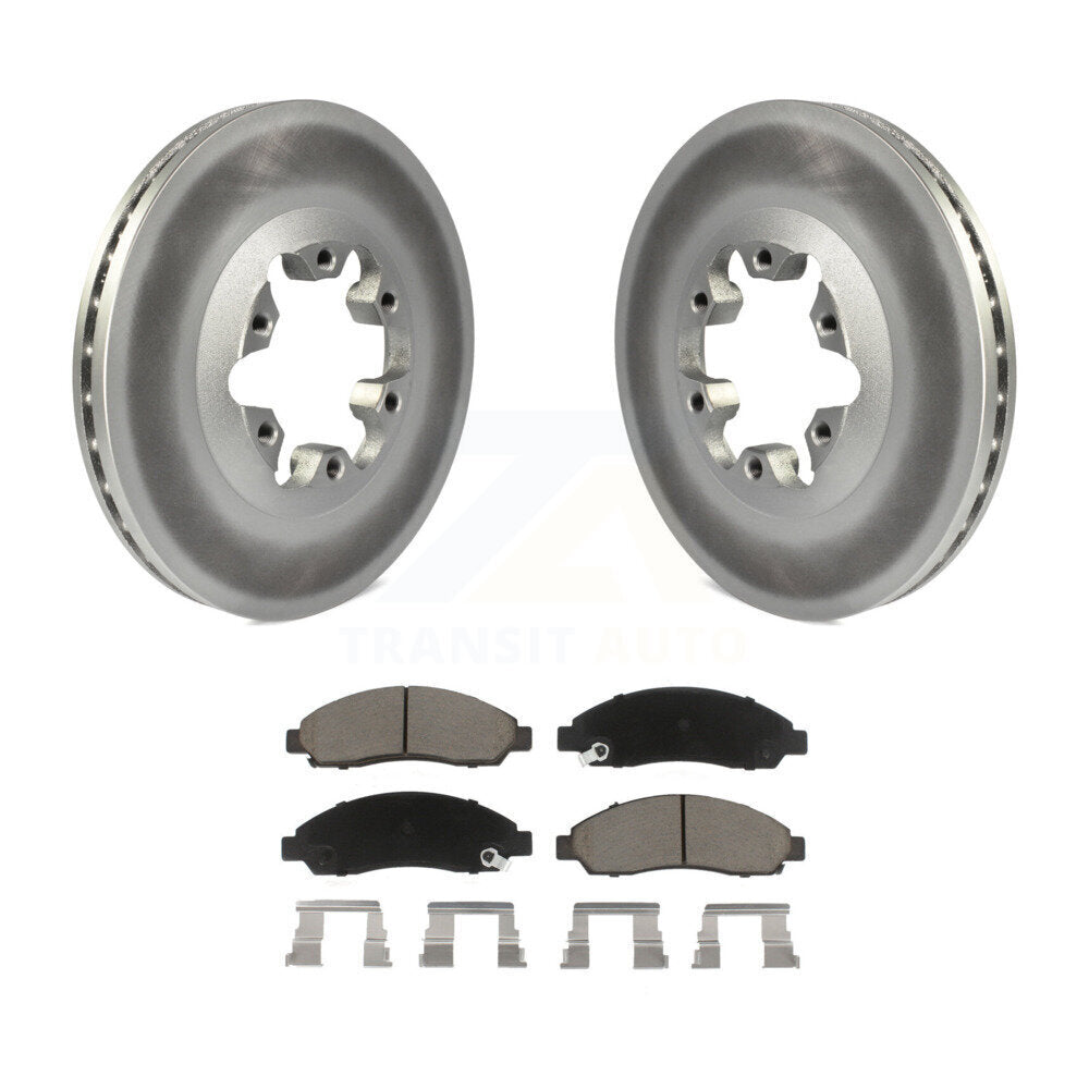 Front Coated Brake Rotor Ceramic Pad Kit For Chevrolet Colorado GMC Canyon Isuzu
