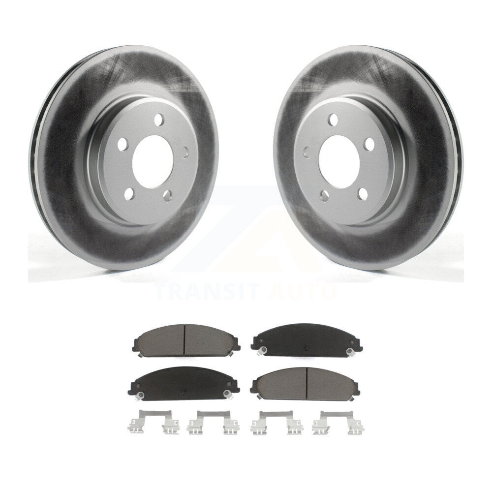 Front Coat Brake Rotor Ceramic Pad Kit For Dodge Charger Chrysler 300 Challenger