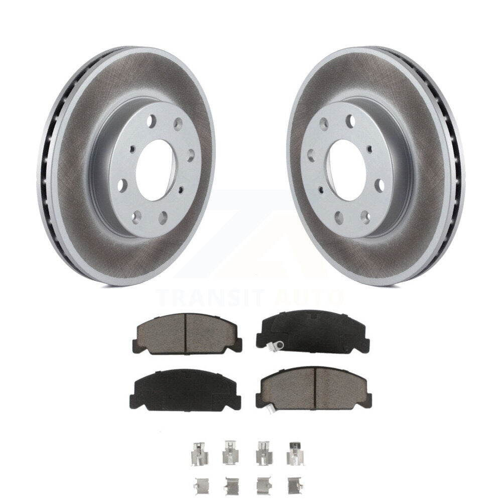 Front Coated Disc Brake Rotors And Ceramic Pads Kit For Honda Civic del Sol CRX