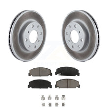 Charger l&#39;image dans la galerie, Front Coated Disc Brake Rotors And Ceramic Pads Kit For Honda Civic del Sol CRX