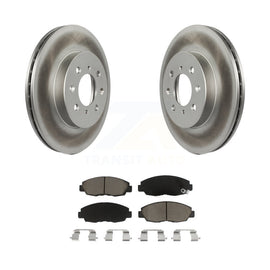 Front Coated Disc Brake Rotor & Ceramic Pad Kit For Honda Civic Insight Acura EL