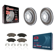 Load image into Gallery viewer, Front Coated Disc Brake Rotors And Ceramic Pads Kit For Honda Civic