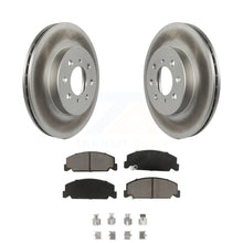 Charger l&#39;image dans la galerie, Front Coat Brake Rotors Ceramic Pad Kit For 1997 Honda Civic LX with 4-Wheel ABS