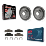 [Front] 2008-2011 Ford Focus Premium Coated Rotors & Ceramic Pads Brake Kit For Max Braking
