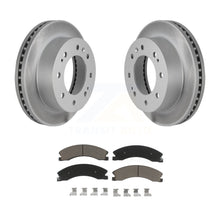 Charger l&#39;image dans la galerie, Front Coat Brake Rotors Ceramic Pad Kit For Chevrolet Silverado 2500 HD GMC 3500