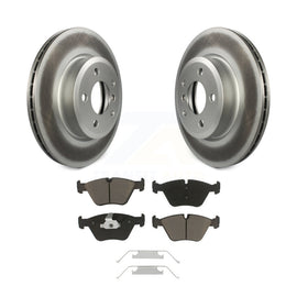 [Front] 2004-2010 BMW X3 Premium Coated Rotors & Ceramic Pads Brake Kit For Max Braking