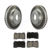 Charger l&#39;image dans la galerie, Front Coated Disc Brake Rotors And Ceramic Pads Kit For Cadillac ATS