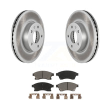 Charger l&#39;image dans la galerie, Front Coated Disc Brake Rotors And Ceramic Pads Kit For Cadillac ATS