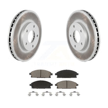 Charger l&#39;image dans la galerie, Front Coated Disc Brake Rotors And Ceramic Pads Kit For 2004-2006 Nissan X-Trail