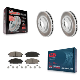 [Front] 2004-2006 Nissan X-Trail Premium Coated Rotors & Ceramic Pads Brake Kit For Max Braking