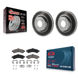 Front Coated Brake Rotor Ceramic Pad Kit For Chevrolet Trailblazer GMC EXT Envoy