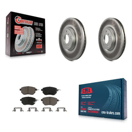 Front Coated Disc Brake Rotors & Ceramic Pad Kit For Nissan Murano Altima Maxima