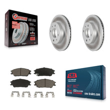 Load image into Gallery viewer, [Front] 2000-2005 Hyundai Accent Premium Coated Rotors &amp; Ceramic Pads Brake Kit For Max Braking