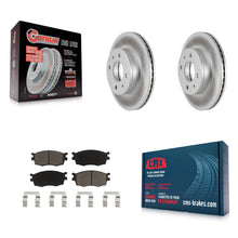 Load image into Gallery viewer, [Front] 2006 Hyundai Accent Hatchback Premium Coated Rotors &amp; Ceramic Pads Brake Kit For Max Braking
