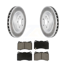 Charger l&#39;image dans la galerie, Front Coated Disc Brake Rotors And Ceramic Pads Kit For Buick Regal Pontiac G8