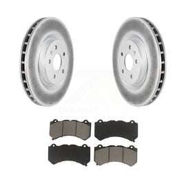 [Front] 2014 Chevrolet Camaro ZL1 Premium Coated Rotors & Ceramic Pads Brake Kit For Max Braking