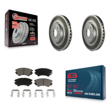 Load image into Gallery viewer, [Front] 2010-2015 Chevrolet Camaro LT LS Premium Coated Rotors &amp; Ceramic Pads Brake Kit For Max Braking