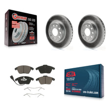 Load image into Gallery viewer, Front Coated Brake Rotor Ceramic Pad Kit For Volkswagen Jetta Beetle Golf Rabbit
