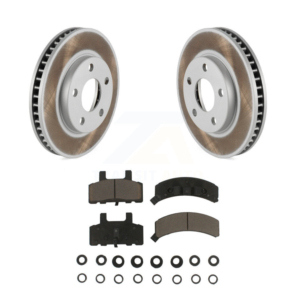 Front Coat Brake Rotor Ceramic Pad Kit For Cadillac DeVille Fleetwood 60 Special