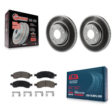 Charger l'image dans la galerie, Front Coated Brake Rotor Ceramic Pad Kit For Chevrolet Trailblazer GMC Envoy EXT
