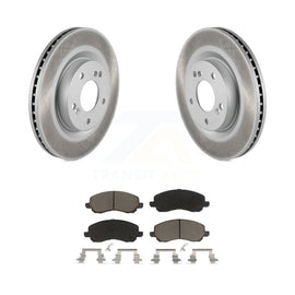 Front Coated Disc Brake Rotors And Ceramic Pad Kit For Mitsubishi Galant Eclipse