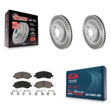 Charger l'image dans la galerie, Front Coated Disc Brake Rotors And Ceramic Pad Kit For Mitsubishi Galant Eclipse
