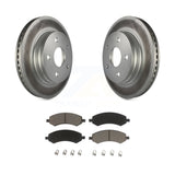 Front Coat Brake Rotors Ceramic Pad Kit For Ram 1500 Dodge Classic Durango Aspen