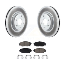 Charger l&#39;image dans la galerie, Front Coated Disc Brake Rotors And Ceramic Pad Kit For Honda Civic Acura RSX CSX