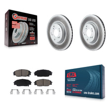 Load image into Gallery viewer, Front Coated Disc Brake Rotors And Ceramic Pad Kit For Honda Civic Acura RSX CSX