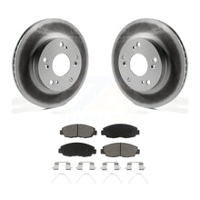 Load image into Gallery viewer, Front Coated Disc Brake Rotors And Ceramic Pads Kit For Honda Civic