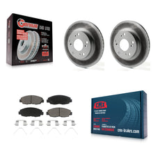 Load image into Gallery viewer, Front Coated Disc Brake Rotors And Ceramic Pads Kit For Honda Civic