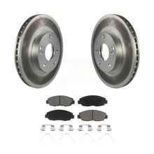 Charger l&#39;image dans la galerie, Front Coated Disc Brake Rotors Ceramic Pad Kit For 2014-2015 Honda Civic Touring