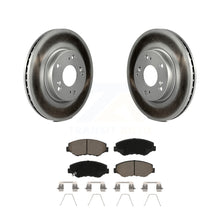 Charger l&#39;image dans la galerie, Front Coated Disc Brake Rotors And Ceramic Pads Kit For 2013 Acura ILX 2.0L