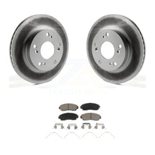 Charger l&#39;image dans la galerie, Front Coated Disc Brake Rotors And Ceramic Pads Kit For Honda Civic