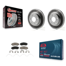 Load image into Gallery viewer, Front Coated Disc Brake Rotors And Ceramic Pads Kit For Honda Civic