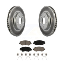 Charger l&#39;image dans la galerie, Front Coated Disc Brake Rotors And Ceramic Pads Kit For Honda Civic