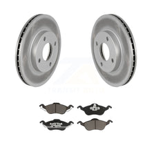 Charger l&#39;image dans la galerie, Front Coated Disc Brake Rotors And Ceramic Pads Kit For Ford Focus