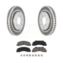 Charger l&#39;image dans la galerie, Front Coated Brake Rotors Ceramic Pad Kit For 10-14 Ford F-150 With 7 Lug Wheels