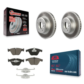 Front Coat Brake Rotor Ceramic Pad Kit For BMW 530i 528i 525i 530xi 535xi xDrive