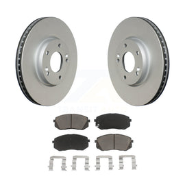 Front Coated Brake Rotor Ceramic Pad Kit For Hyundai Tucson Kia Sportage Soul EV