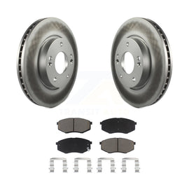 Front Coat Disc Brake Rotors Ceramic Pad Kit For Hyundai Tucson Kia Sportage FWD